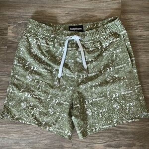 NEPHEW Kids Board shorts UPF50 Olive Green Size L